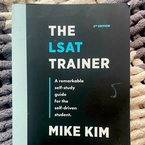 Best Seller LSAT trainer book by Mike Kim. Brand new and never been used.
